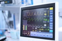 Screen of cardiovascular monitoring machine