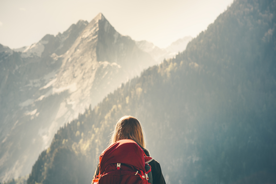 Person on a Hike