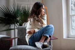 Teen Sitting on Chair