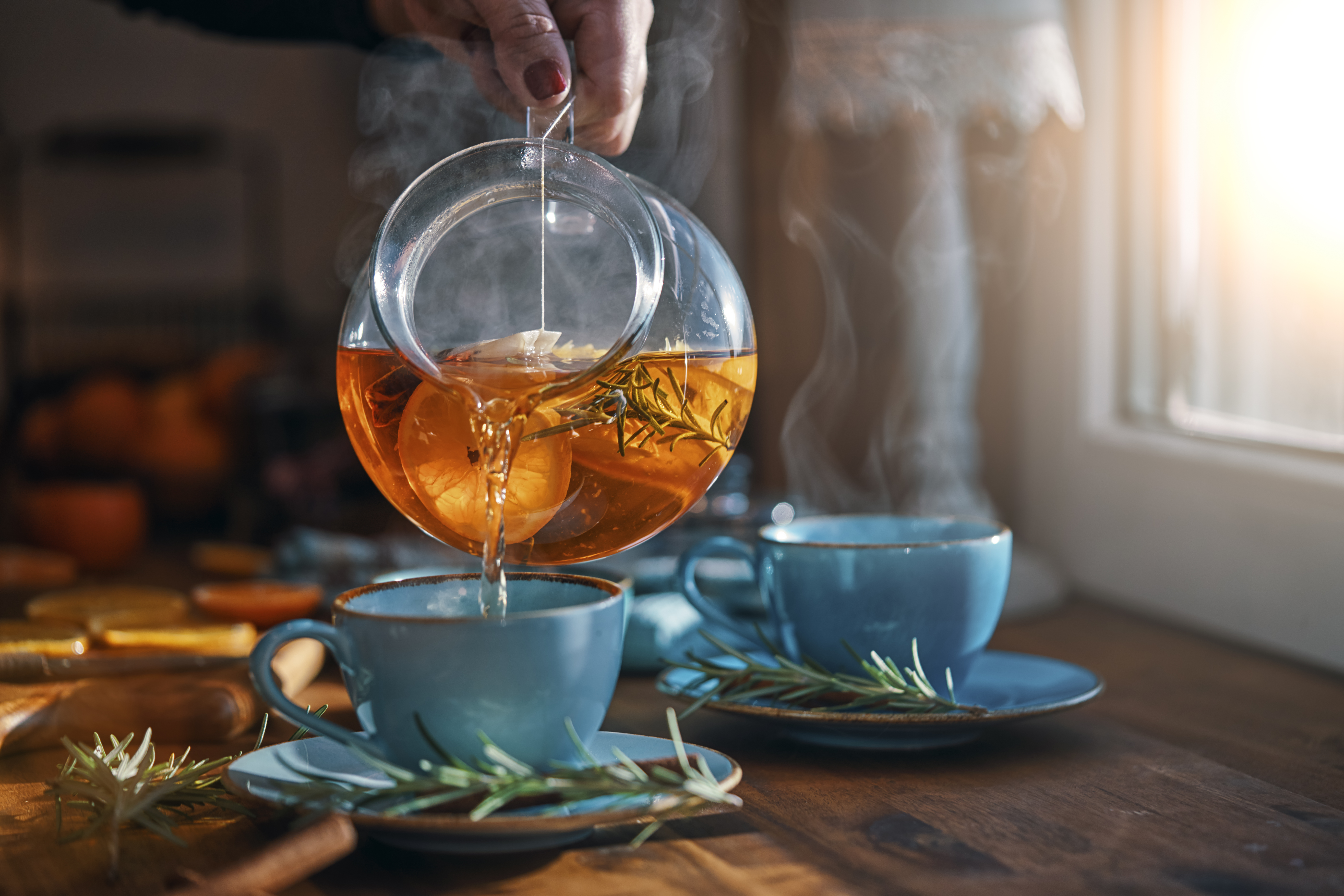 fruit-tea-with-oranges-cinnamon-and-rosemary-stockpack-gettyimages Fruit Tea with Oranges, Cinnamon and Rosemary